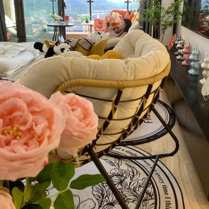 Rocking Chair Rattan Lazy Net Red Sofa Home Living Room