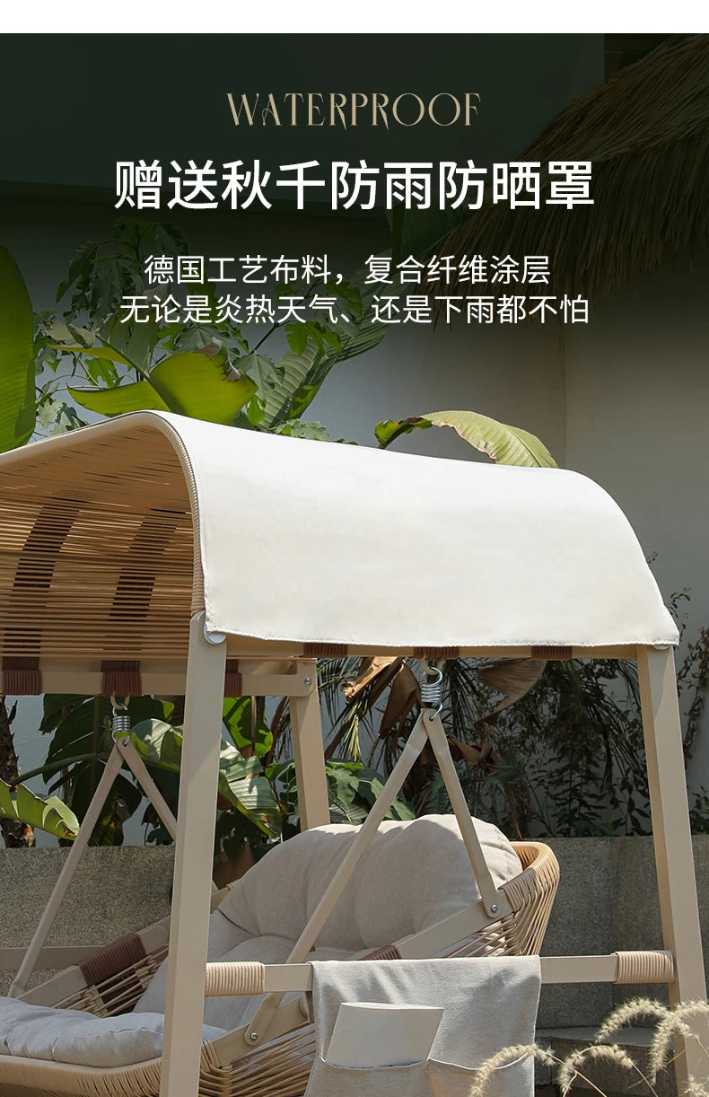 Outdoor Swing Courtyard Villa Double Garden Hammock Balcony Cradle