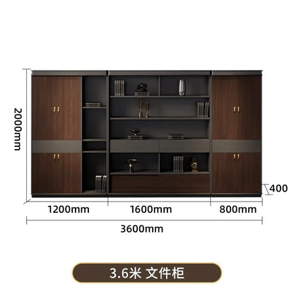 Filing Cabinet Luxury Large Computer Tables Modern Minimalist Executive Manager President Table Office Combination Furniture
