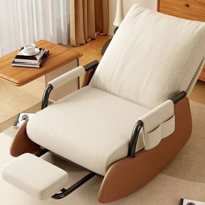 Reclining Lunch Break Folding Lazy Sofa Chair Adults Can Sit Reclining Office Nap Chair Balcony Household Rocking Chair