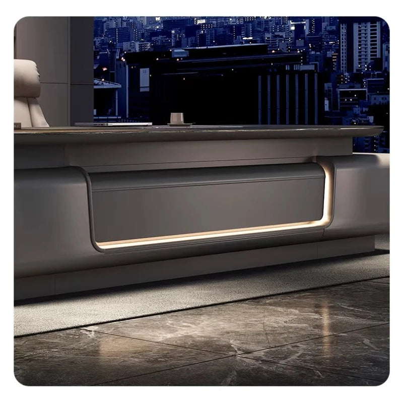 Light luxury boss Advanced minimalist modern CEO and Chairman's office table office furniture Computer desk Room desks