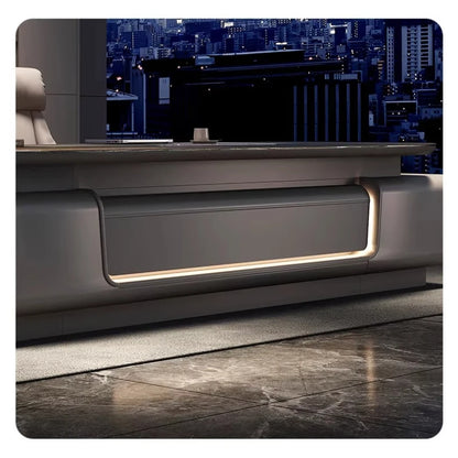 Light luxury boss Advanced minimalist modern CEO and Chairman's office table office furniture Computer desk Room desks
