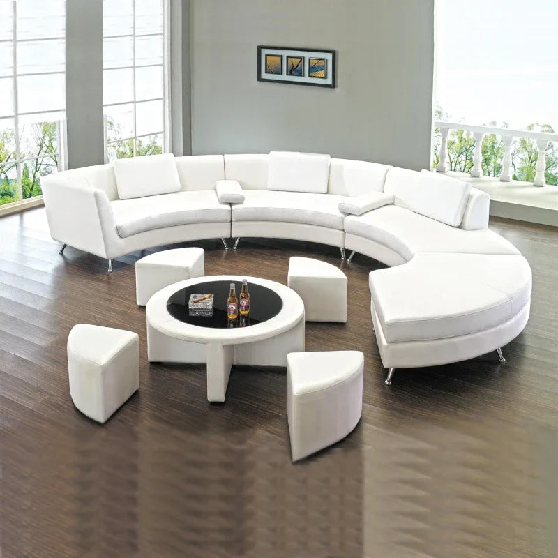Minimalist curved sofa company lobby living room sofa combination