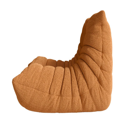 Fabric Lazy Floor Sofa, Modern Armless Floor Recliner, Living Room Bedroom Office Single Corner Chair Sofa