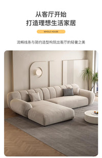 Fabric Living Room Sofas Modern Minimalist Sectional Modular Sofa Elegant Comfortable Canape  De Luxe Nordic Furniture