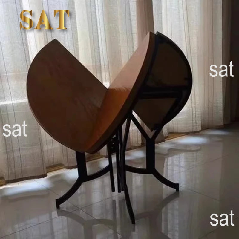 z Kitchen Legs Dining Table Nordic Space Saving Vanity Folding Dining Table Wooden Design Mesa Plegable Furnitures   z