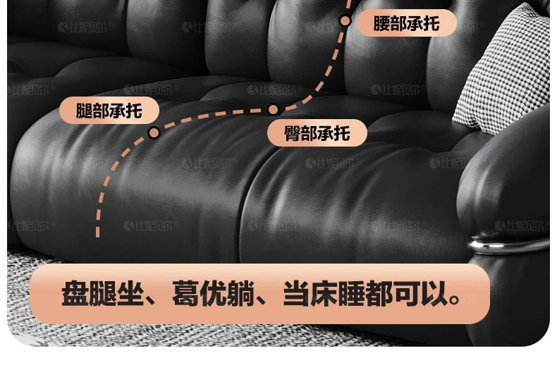 Lazy Black Modern Sofas Luxury Relax Style Puffs Living Room Sofa Recliner Choice Italiano Divano Soggiorno Home Furniture