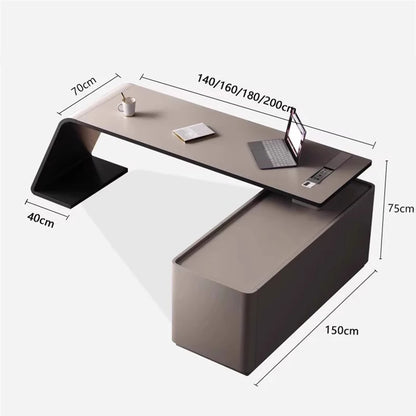 Table Bureau Blanc Mesas Gaming Tables Rotating Bookcase Office Furniture Offices Wood Desk Organizer Laptop Stand Room Desks