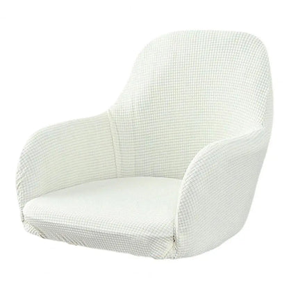 Dining Chair Cover Stretch Wedding Chair Protector Elastic Chair Cover Non-fading Solid Color Slipcover Soft Wear for Curved