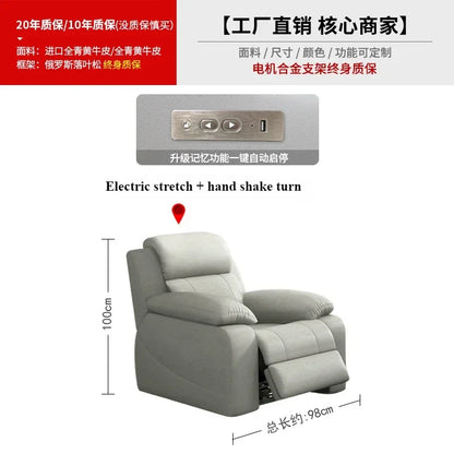 Italian Genuine Leather Sofas Luxury Recliner Designer Floor Lounge Sofa Sectionals Modern Woonkamerbanken Home Furniture