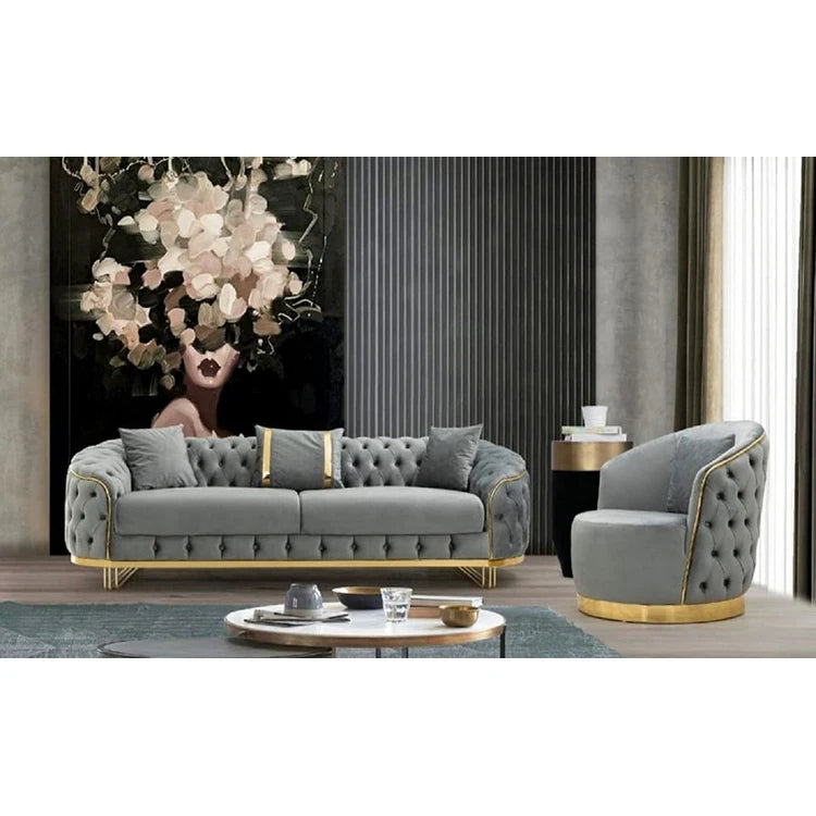 Modern Luxury Sofa Set Velvet Sofa Living Room Sofa