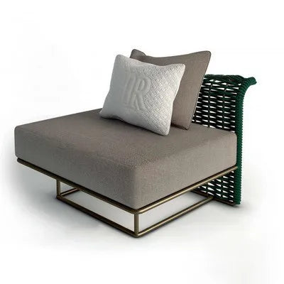 Outdoor sofa courtyard terrace simple rattan sofa waterproof sunscreen balcony rattan chair furniture