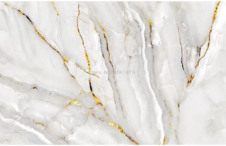 Custom Photo Wallpaper Modern Light Luxury Golden Marble Landscape Mural Background Wall Decor Living Room Bedroom Papier Peint