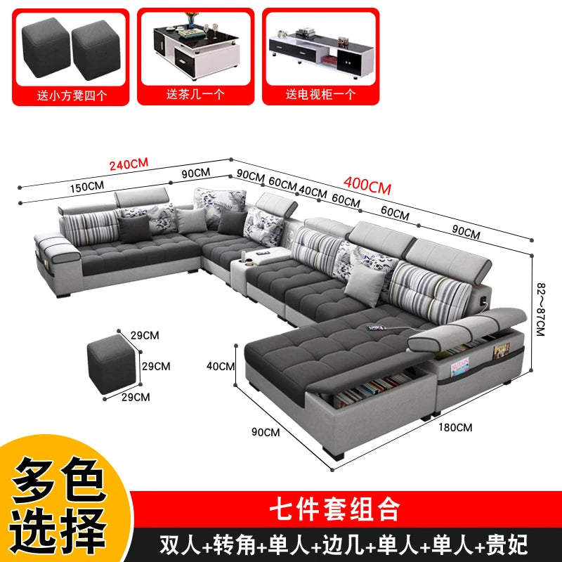 Sectional Living Room Sofas Lazy Lounge Designer Relax Sofa Multifunction Reclining Canape Salon De Luxe House Accessories