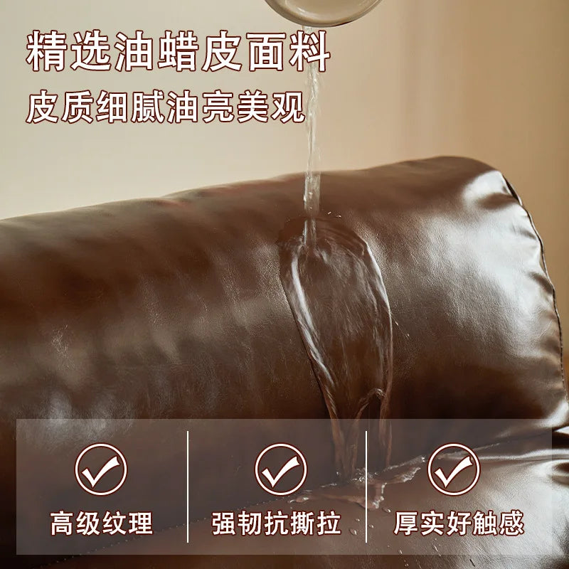 High-End Solid Wood Recliner Sofa Chair Home Personal Leisure Living Room Furniture Small Sofa Comfortable Lazy Chair