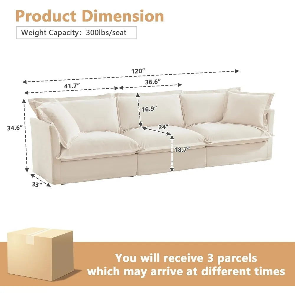 Chenille Power Sofa with Sleeper - Comfortable and Versatile Sofa Bed for Living Room, Ideal for Guests and Relaxation, Stylish