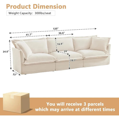 Chenille Power Sofa with Sleeper - Comfortable and Versatile Sofa Bed for Living Room, Ideal for Guests and Relaxation, Stylish