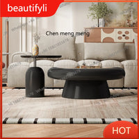 yj39 Vintage Style Living Room Solid Wood Coffee Table Set Irregular Simple Light Luxury High-End Coffee Table