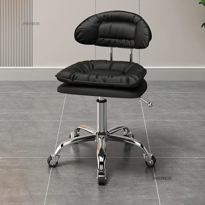 Italian Professional Barber Chairs for Beauty Salon Furniture Barber Chair Minimalist Lift Backrest Salon Chair for Hair Stylist