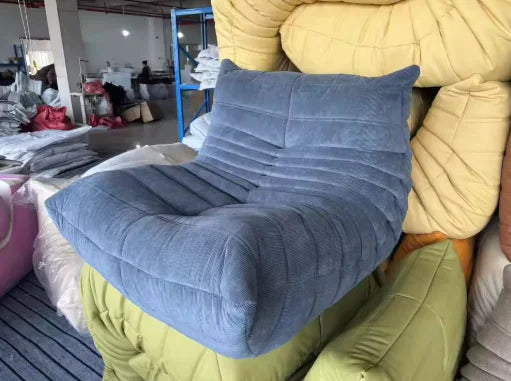 Caterpillar sofa togo modern living room balcony lounge lazy sofa available white lamb wool sofa