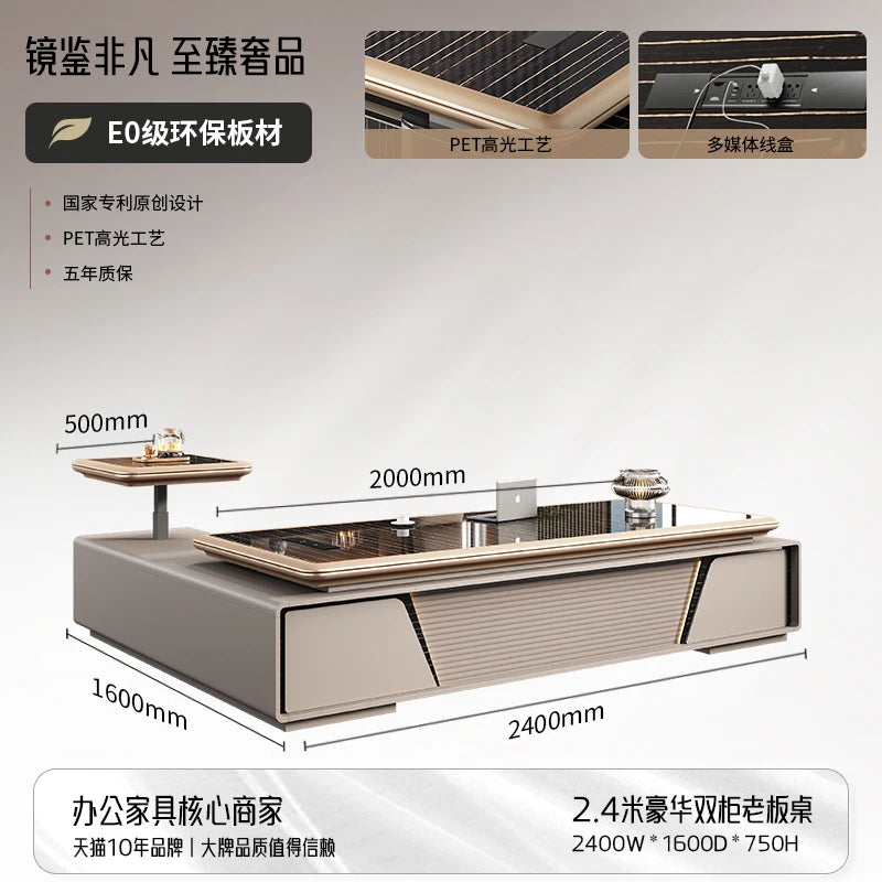 Bedroom Computer Office Desk Cheap Computer Gaming Drawer Conference Office Desk Reception Space Saving Tavolo Salon Furniture