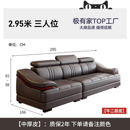 Floor Designer Living Room Sofas Couch Leather Nordic Minimalist Sofas Relaxing Room Decor Sillon Cama Lounge Suite Furniture