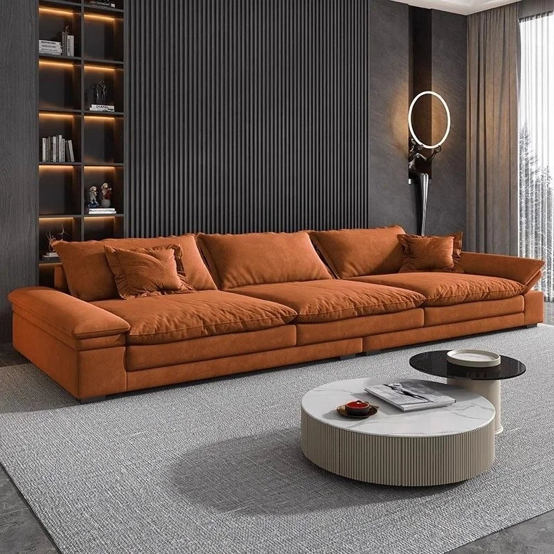 &S Comfy Modern Rectangular Sectional Sofa with Pillows Deep Seat Extra Large Couches Over Size Corner Sofa Living Room Sofas*