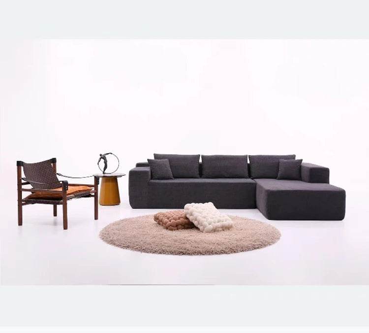 Modern L Shape Vacuum Pack Cost-Effective Recliner Set Sofa Living Room Home Furniture Office Sponge Sofa Compression