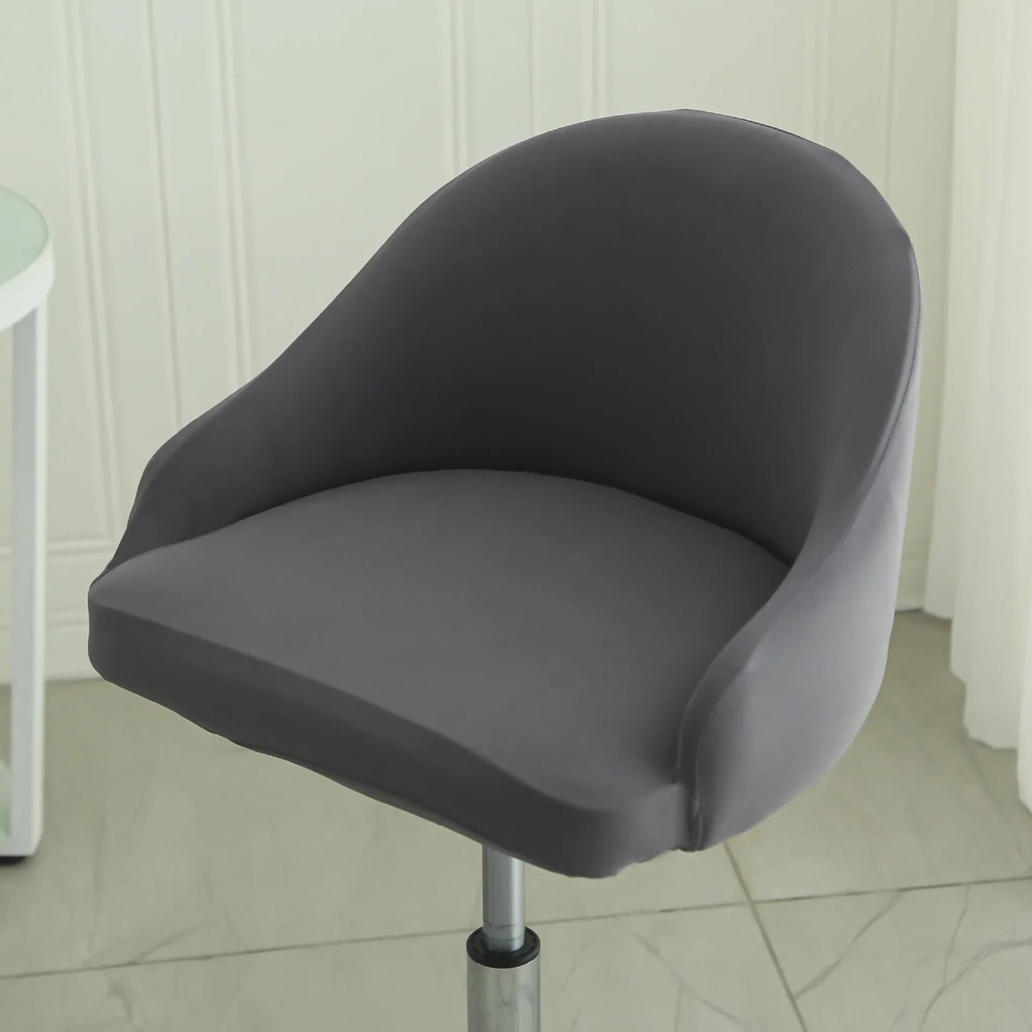 1PC Semi-Circular Universal Wear-Resistant Chair Cover Chair Cover Dust-proof Elastic Restaurant Hotel Dining Chair Cover 의자 커버
