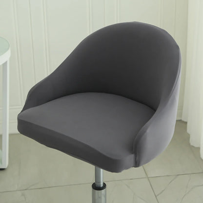 1PC Semi-Circular Universal Wear-Resistant Chair Cover Chair Cover Dust-proof Elastic Restaurant Hotel Dining Chair Cover 의자 커버