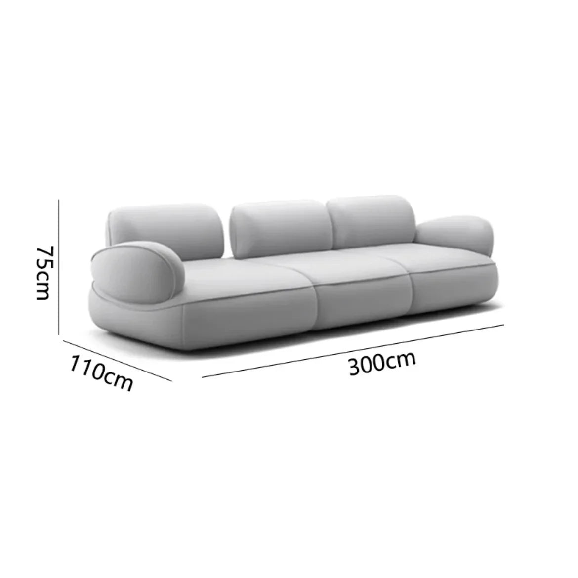 Snail sofa Milan Italian minimalist curved backrest adjustable modern simple wind sofa living room villa sofa