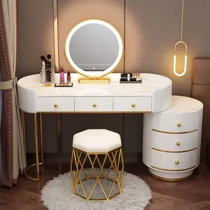 Vanity Table Stand Makeup Vanity Table Girls White Bedroom Desk Vanity Table Drawers Storage Coiffeuse De Chambre Home Furniture