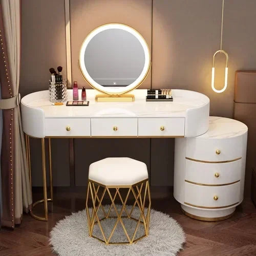 Vanity Table Stand Makeup Vanity Table Girls White Bedroom Desk Vanity Table Drawers Storage Coiffeuse De Chambre Home Furniture