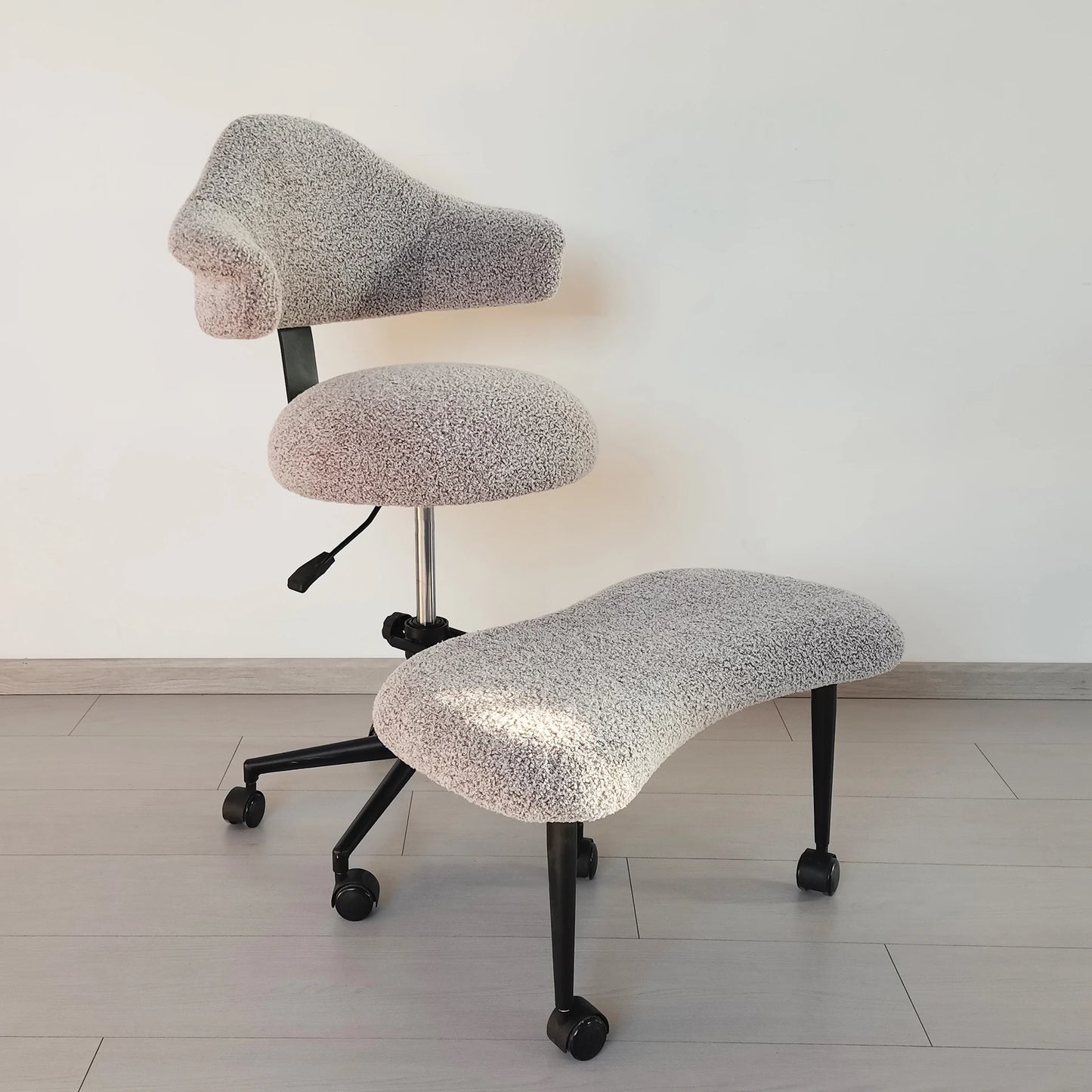 Cross Legged Chair - Meditation Chair With Wheels  ADHD Chair Height Adjustable Seat  Adjustable Footstool
