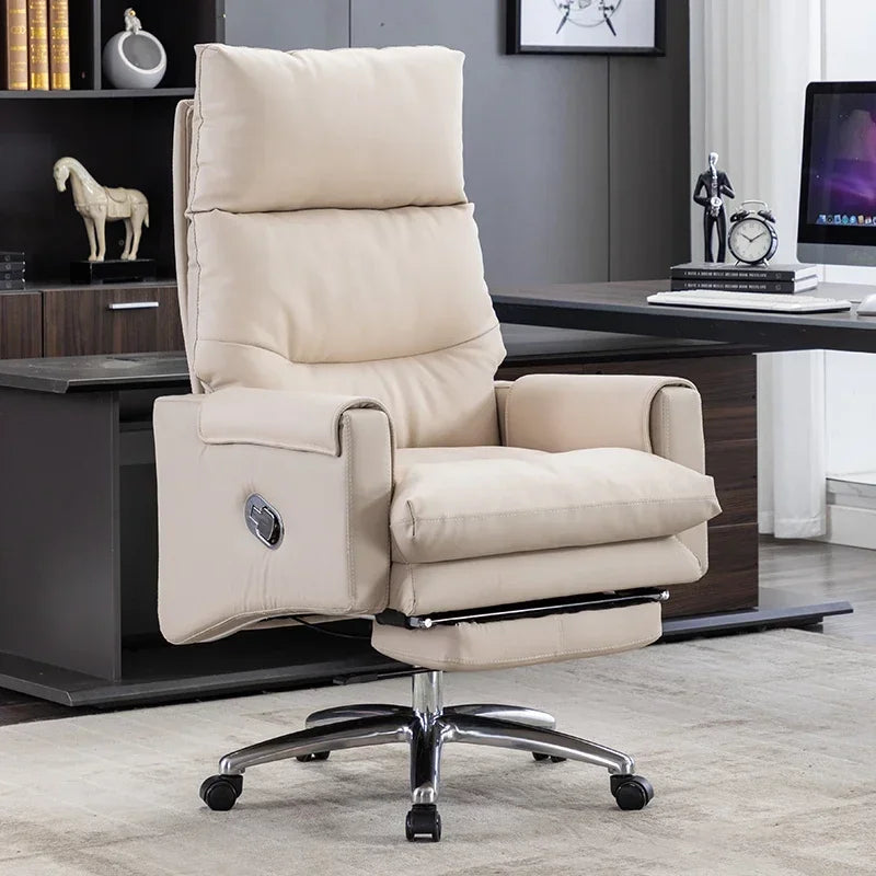 Armchair Ergonomic Office Chairs Meeting Boss Modern Recliner Office Chair Swivel Adjustable Office Furniture Silla Oficina LLOC