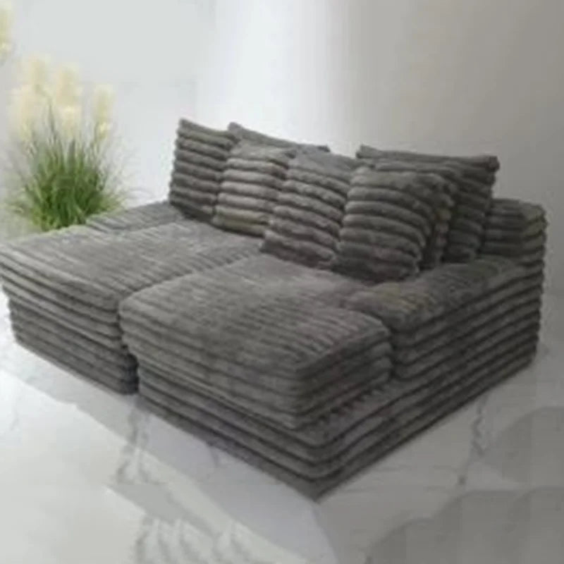 Corduroy Customizable Compression Sofa Cushion Bed Modern Relaxing Compression Sofa Design Arm Sedie Da Soggiorno Furnitures