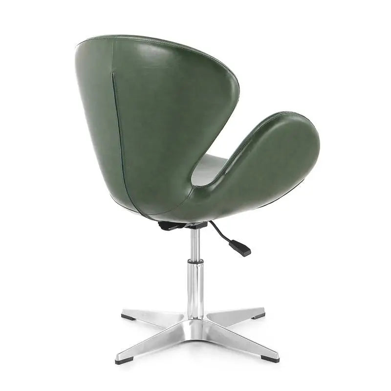 Forest Green Swivel Lounge Chair - Upholstered Modern Furniture for Living Room, Office, or Reading Nook