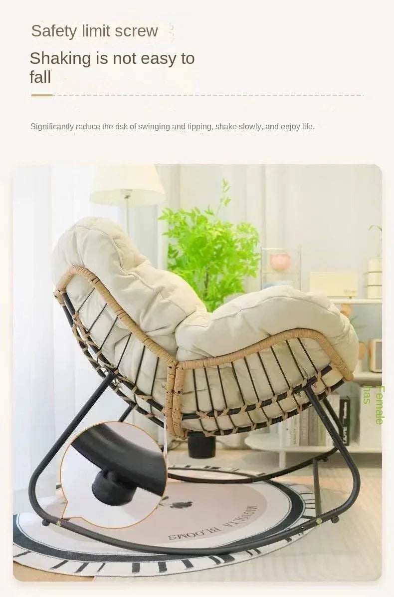 Adult Balcony Home Leisure Couch Sitting Room Single Sofa Internet Celebrity Rocking Chair