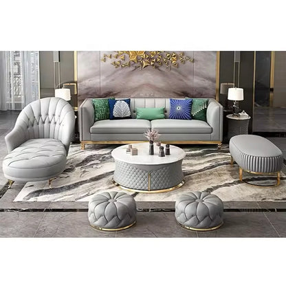 * #   Meubles de salon classiques, ensemble de canapés minimalistes, canapé en cuir véritable en bois massif moderne et luxueux
