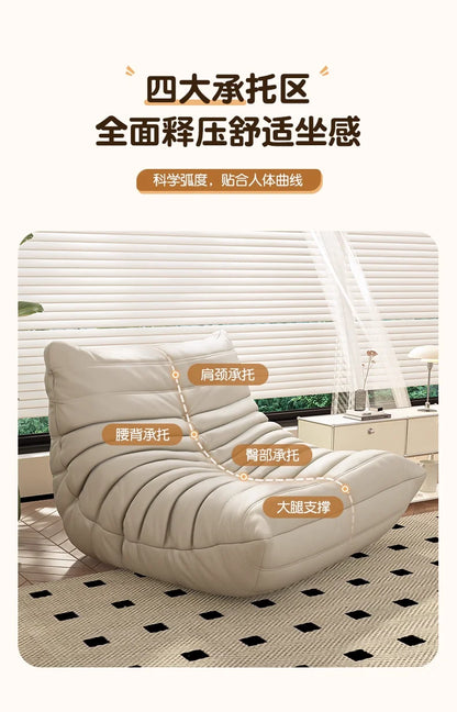 Oil wax caterpillar sofa, fashionable, high-end and atmospheric, luxurious decoration for living room, bedroom, hotel