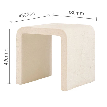 Modern Concrete Fiber Cement Tea Table  Outdoor side Table Furniture rectangle Concrete Coffee tables bench