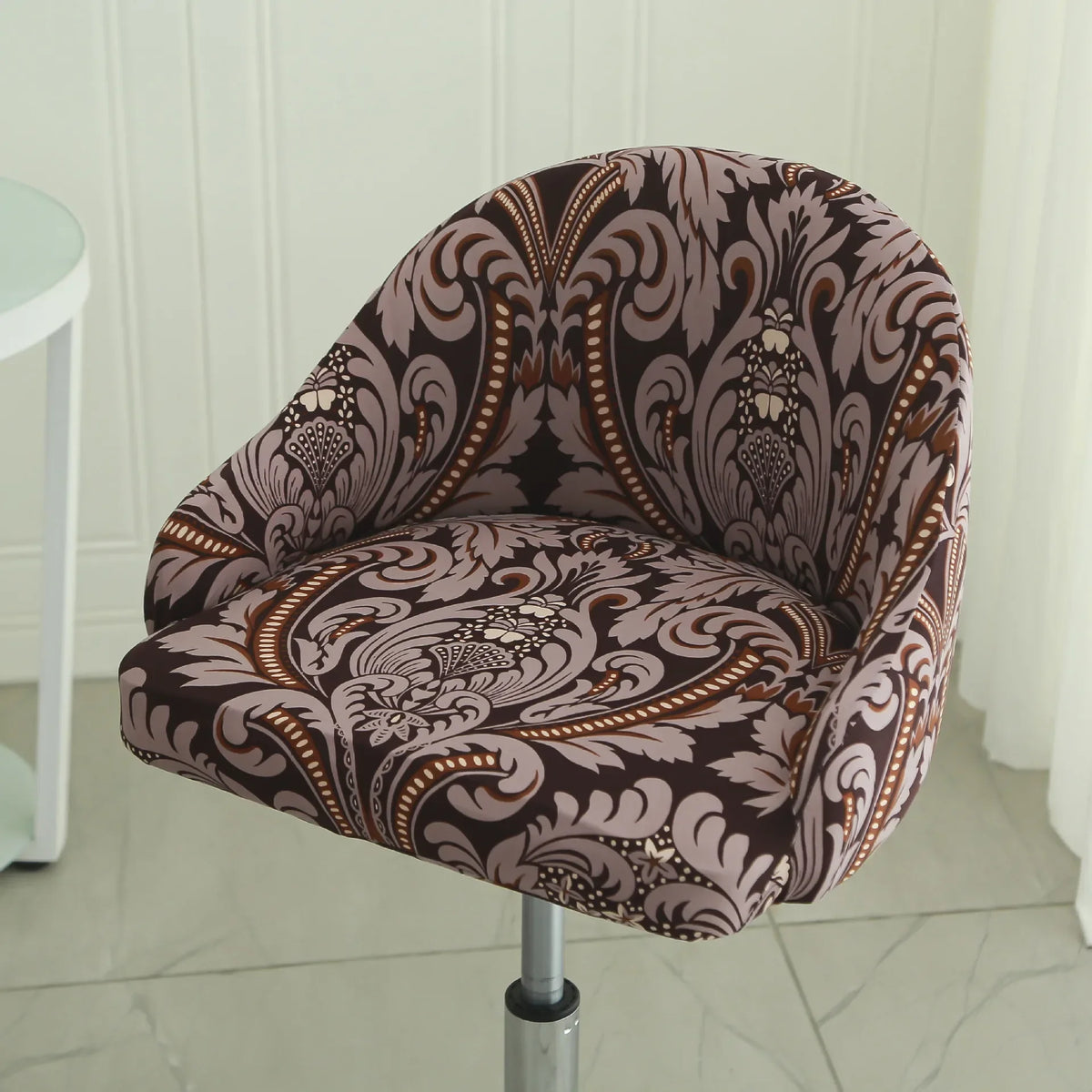 1PC Semi-Circular Universal Wear-Resistant Chair Cover Chair Cover Dust-proof Elastic Restaurant Hotel Dining Chair Cover 의자 커버