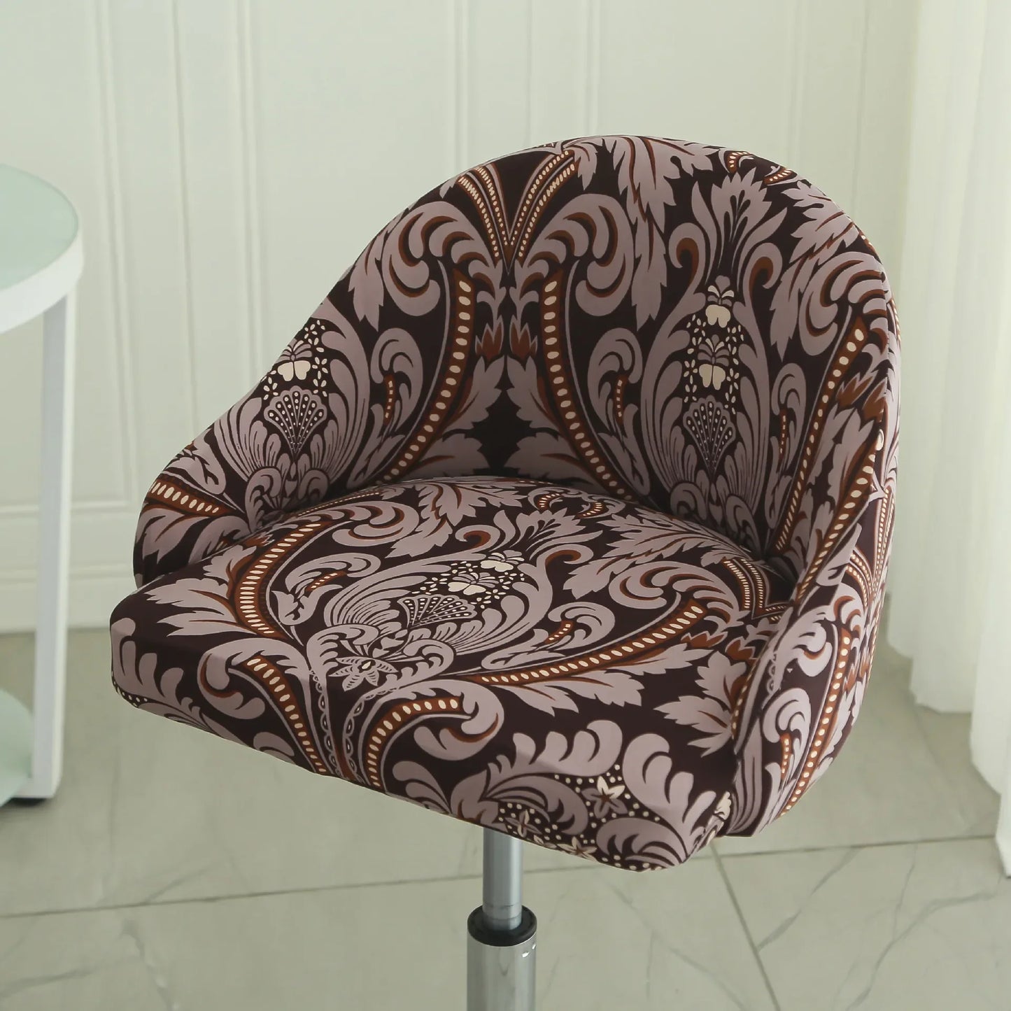 1PC Semi-Circular Universal Wear-Resistant Chair Cover Chair Cover Dust-proof Elastic Restaurant Hotel Dining Chair Cover 의자 커버