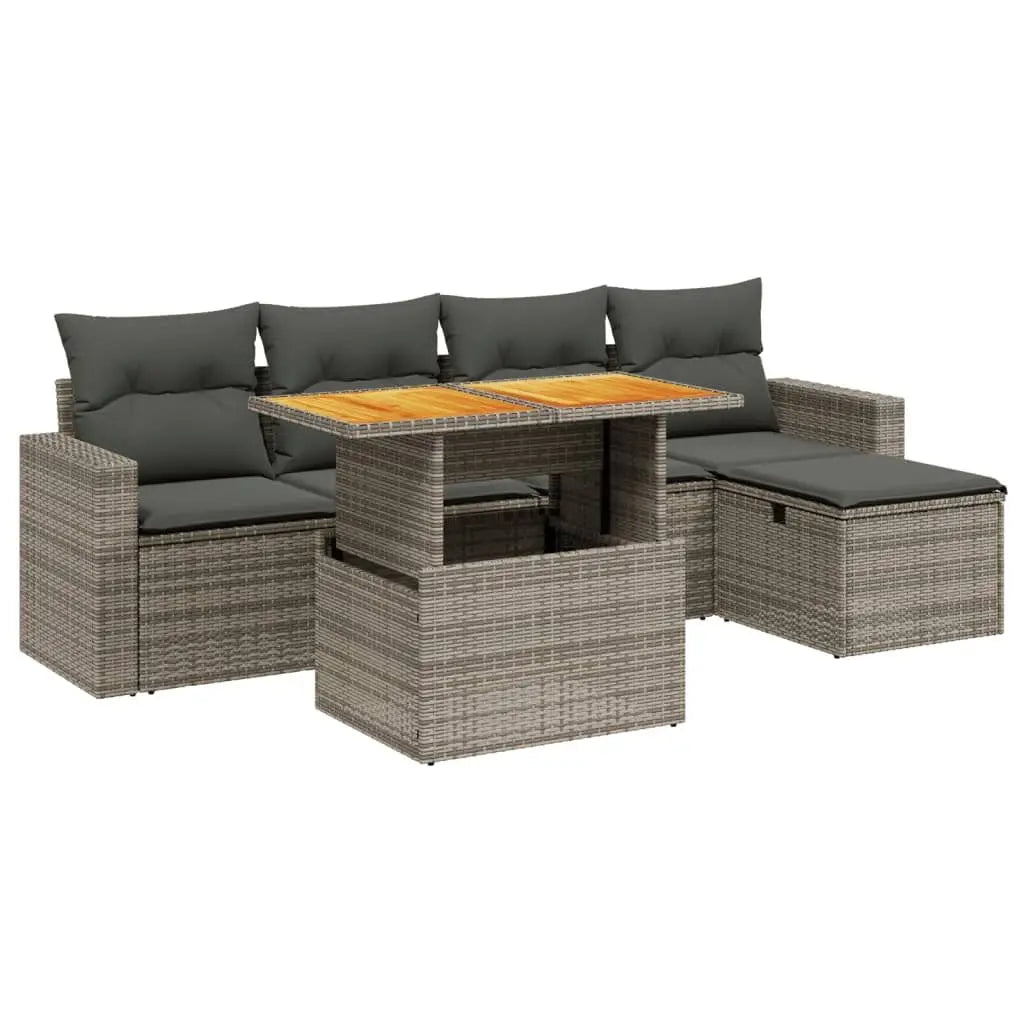 Grey Garden Sofa Set for Patio Furniture