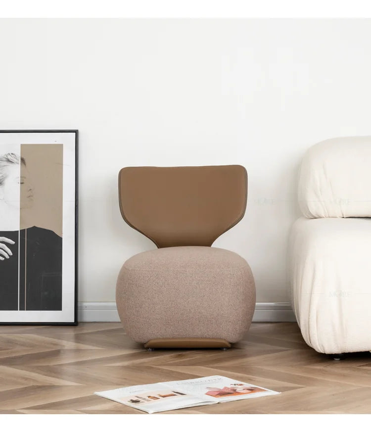 Luxury Fabric Living Room Chair Coffee Shop Living Room Lounges Chair Bedroom Sofa Furniture Low Stool Balcony Leisure Chair t