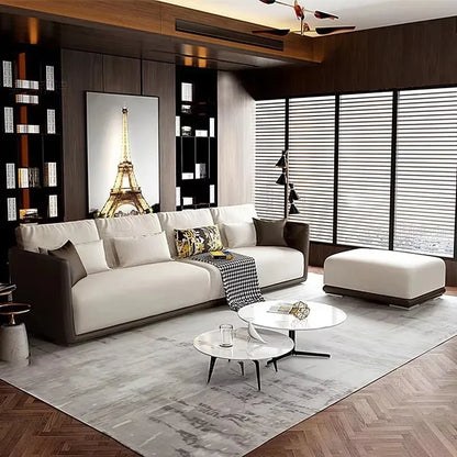 Modern Italian Sofa Set Design Metal Corner Couch Nordic Living Room Hotel Office Furniture
