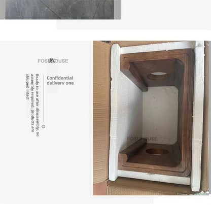 Japanese Solid Wood Coffee Table for Living Room Furniture Sofa Side Table Light Luxury Minimalist Household Window Small Table