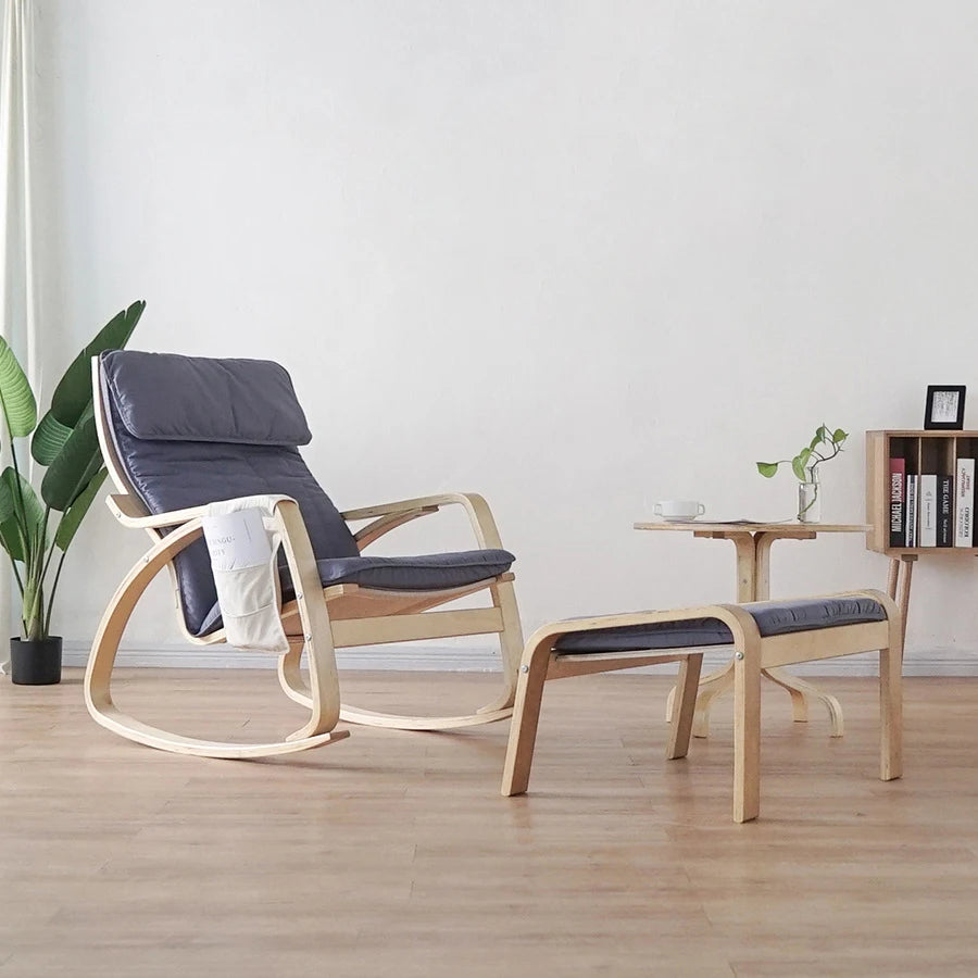 Rocking Chair Lazy Sofa Balcony Chair Leisure Chair Pregnant Woman Recliner Adult Home Armchair Small Apartment Home Furniture