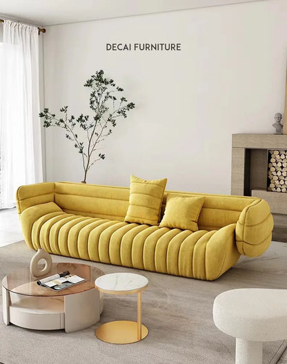 Simple modern creative banana boat sofa designer Nordic small apartment light luxury sofa