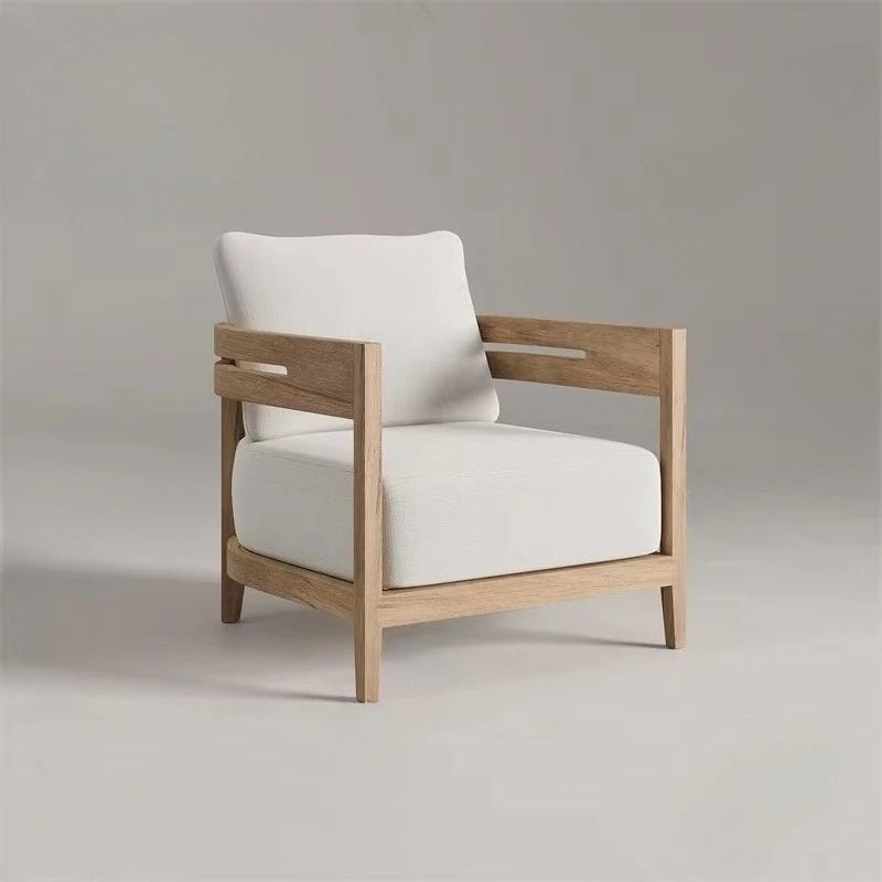Garden Sofa Teak Wood Sofa Set Outdoor Furniture Teak Wood Patio Sofa and Coffee Table Set